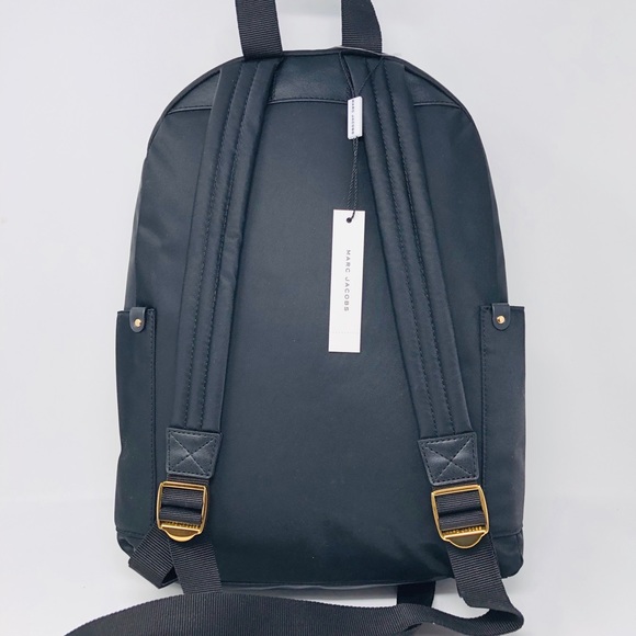 Marc Jacobs Nylon Black and Gold Backpack - Picture 3 of 6